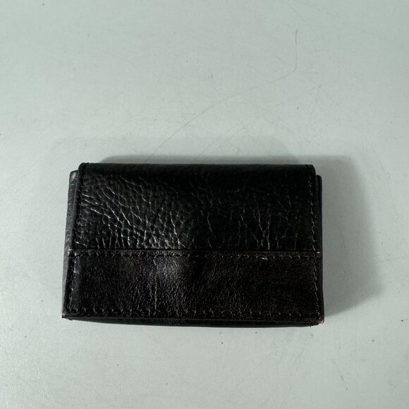 Pelle Studio Black Leather Card Holder - Picture 1 of 10